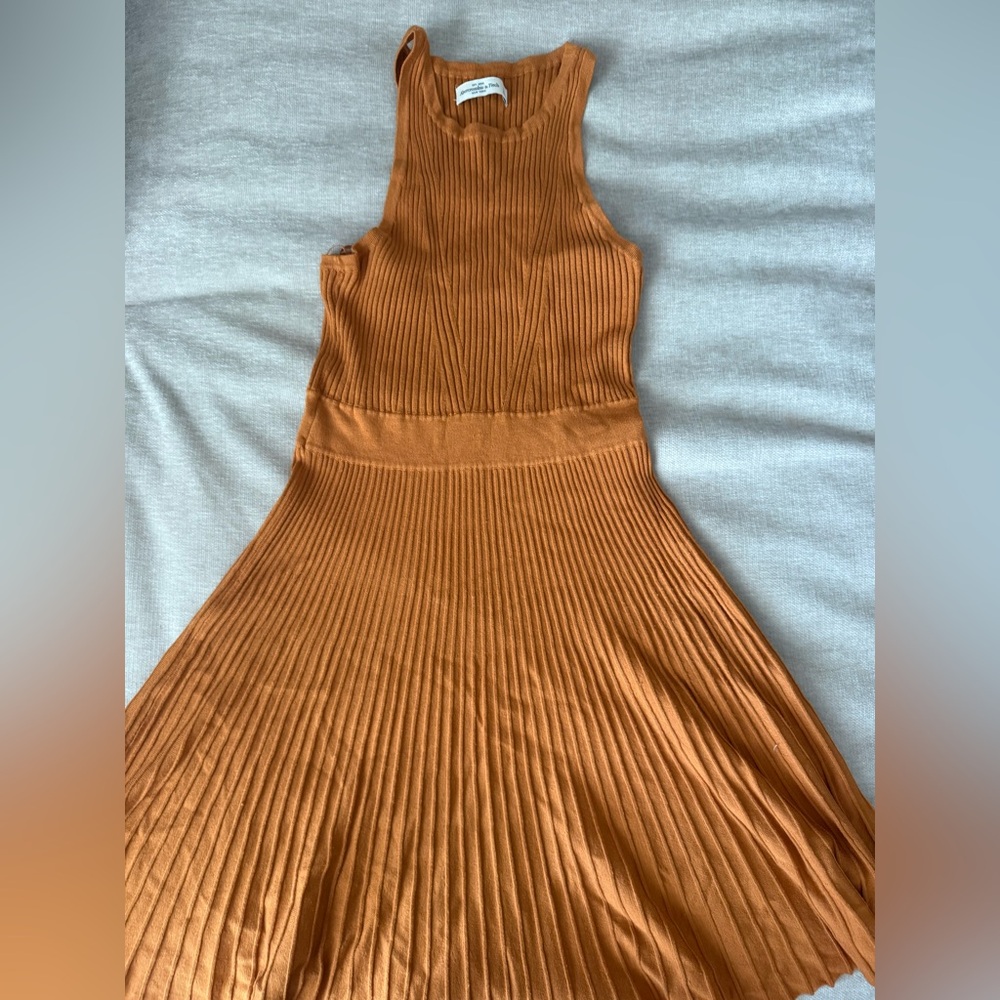 Abercrombie & Fitch Strapless Orange Dress